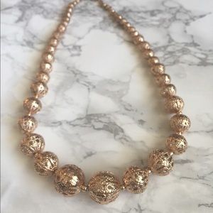 Gold Bead Necklace